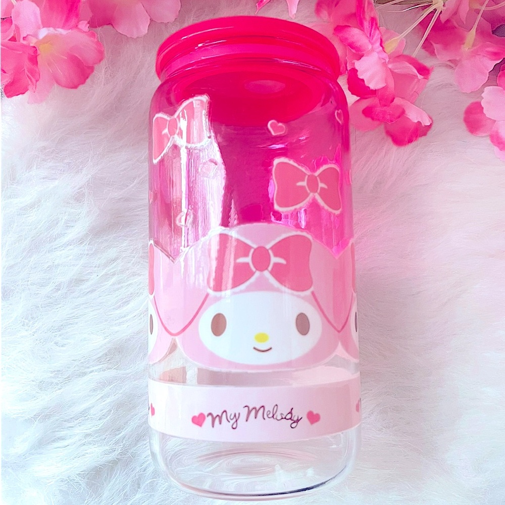 Cute Pink My Melody Glass Cup